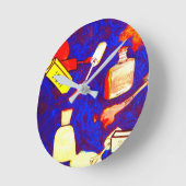 Nail Polish Beauty Shop Runde Wanduhr (Winkel)