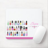 Nail polish bottles mousepad (Mit Mouse)