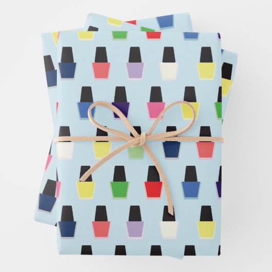 Nail Polish Geschenkpapier Set (Beispiel)