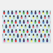 Nail Polish Geschenkpapier Set (Vorderseite)