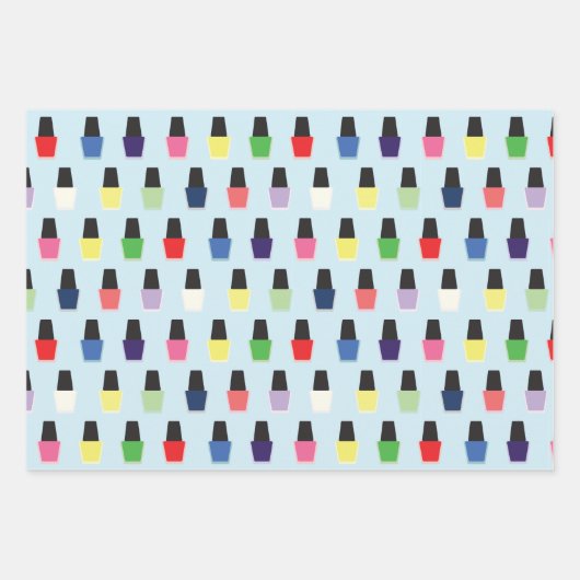 Nail Polish Geschenkpapier Set (Vorderseite)