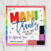 Nail Polish Gift Tag Geschenkanhänger (Vorderseite)