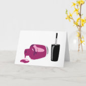 Nail Polish Karte (Gelbe Blume)