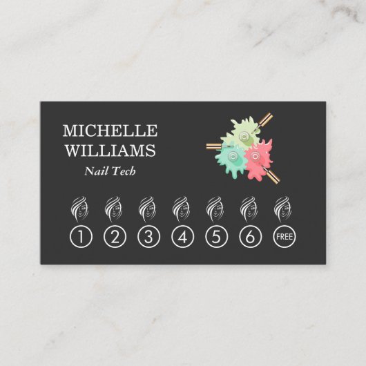 Nail Polish | Lochkarte Treuekarte (Vorderseite)