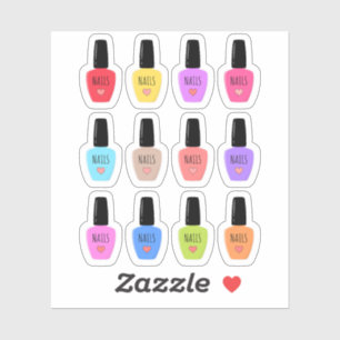 Nail Polish Manicure Pedicure Termin Planer Aufkleber