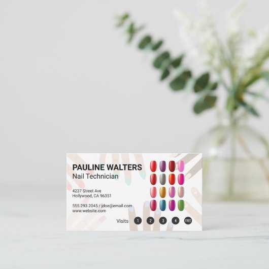 Nail Polish | Manicure Pedicure Treuekarte (Stehend Vorderseite)