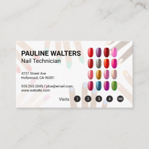 Nail Polish Manicure Pedicure Treuekarte