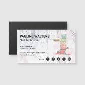 Nail Polish | Maniküre Magnetkarte (Vorne/Hinten)