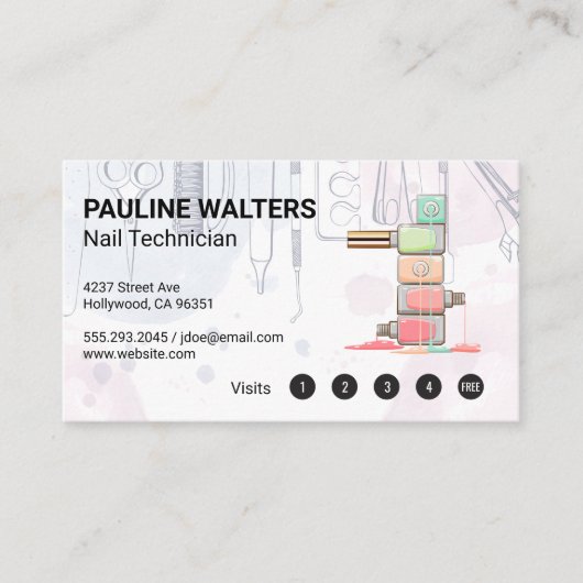 Nail Polish | Maniküre Treuekarte (Vorderseite)