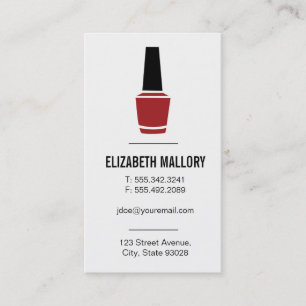 Nail Polish MINIMALISTISCH Visitenkarte