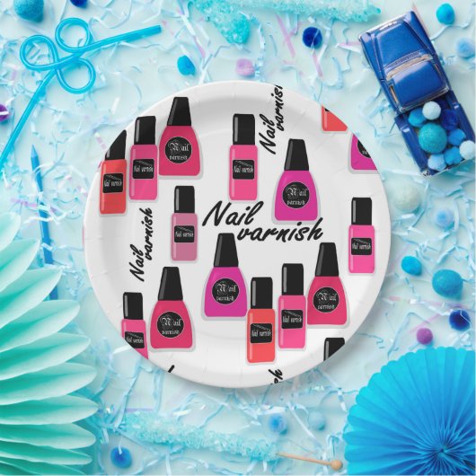 Nail Polish Pappteller (Party)