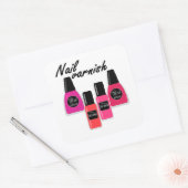 Nail Polish Quadratischer Aufkleber (Umschlag)