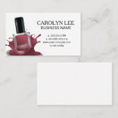 Nail Polish Splash | Deep Red Visitenkarte (Vorne/Hinten)