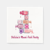 Nail Polish Stack Custom Paper Party Serviette (Vorderseite)