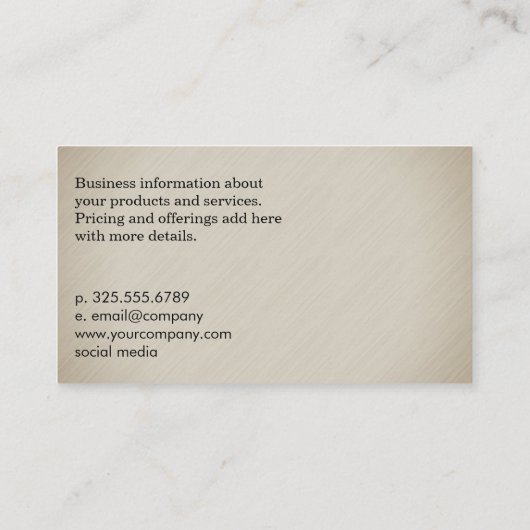 Nail Polish Visitenkarte (Rückseite)