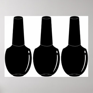 Nail Polnisch für Life Black Nail Polnische Flasch Poster