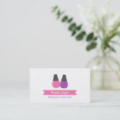 Nail Polnisch Manicurist Nail Artist Business Card Visitenkarte (Stehend Vorderseite)