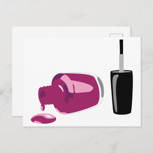 Nail Polnisch Postkarte (Vorne/Hinten)