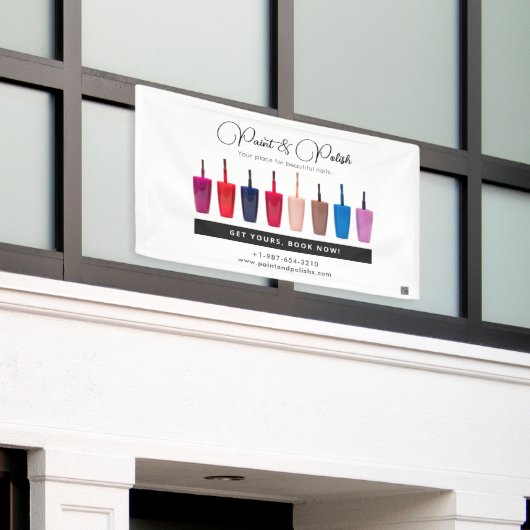 Nail Polnisch Set Nail Salon Banner (Äußeres Gebäude)
