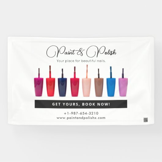 Nail Polnisch Set Nail Salon Banner (Horizontal)