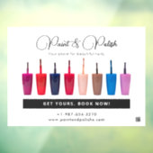 Nail Polnisch Set Nail Salon Fensteraufkleber (Blatt 3)