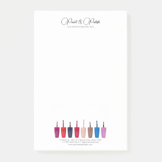 Nail Polnisch Set Nail Salon Post-it Klebezettel (Vorderseite)