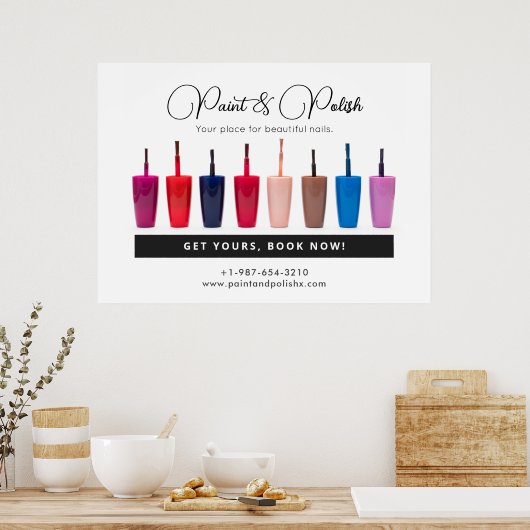 Nail Polnisch Set Nail Salon Poster (Küche)