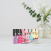 Nail Polnische Flaschen | Beauty-Produkte Visitenkarte (Stehend Vorderseite)