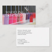 Nail Polnische Flaschen | Maniküre Visitenkarte (Vorne/Hinten)