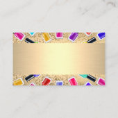 Nail Polnische Flaschen | Metallisches Gold | Gold Visitenkarte (Rückseite)