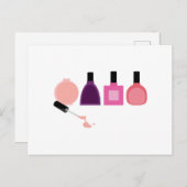 Nail Polnische Flaschen Postkarte (Vorne/Hinten)