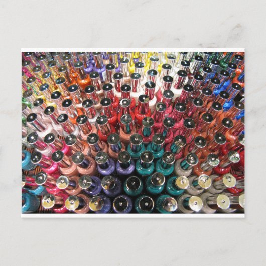 Nail Polnische Flaschen Postkarte (Vorderseite)