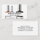 Nail Polnische Flaschen Visitenkarte (Vorne/Hinten)