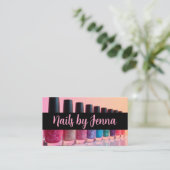 Nail Polnischer Flaschen Nail Artist Manicurist Visitenkarte (Stehend Vorderseite)