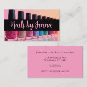 Nail Polnischer Flaschen Nail Artist Manicurist Visitenkarte (Vorne/Hinten)