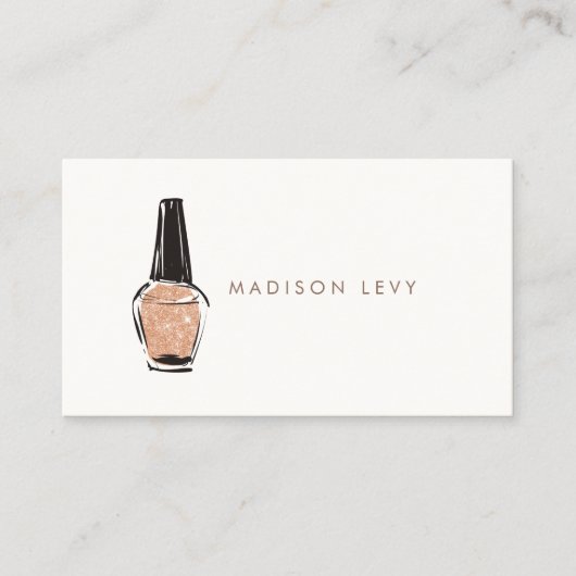 Nail Polnischer Künstler Beautician Salon Terminkarte (Vorderseite)