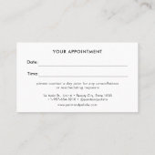 Nail Polnischer Set Nagelstudio Anstellungskarte Terminkarte (Rückseite)