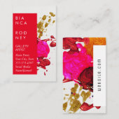 Nail Polnischer Tinte Spritzer Visitenkarte (Vorne/Hinten)