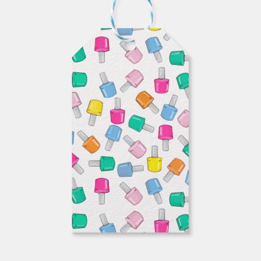 Nail Polnischer Wellness-Center Party Manicure Sch Geschenkanhänger (Rückseite)