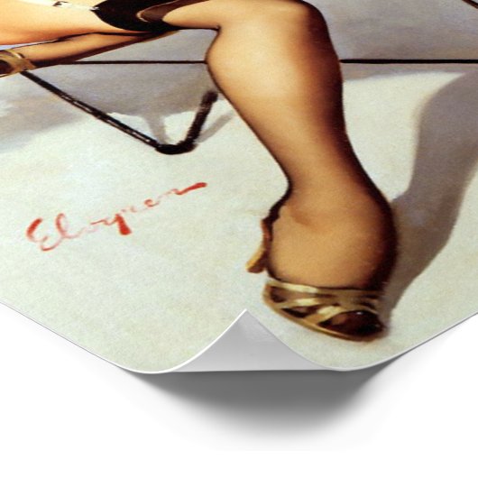 Nail Polnisches Button hoch Poster (Ecke)