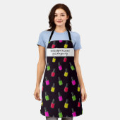 Nail Polnisches Muster Custom Salon Wellness-Cente Schürze (Getragen)