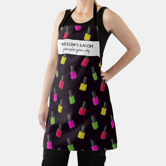 Nail Polnisches Muster Custom Salon Wellness-Cente Schürze (InSitu)