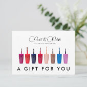 Nail Polnisches Set Nail Salon Geschenkgutschein (Stehend Vorderseite)