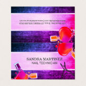 Nail Polska Flasche Pour | Nagelklappen Visitenkarten (Außenseite Aufgefaltet)