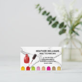 Nail Polska Splash Flasche | Farbgesteuerte Nägel Visitenkarte (Stehend Vorderseite)