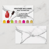 Nail Polska Splash Flasche | Farbgesteuerte Nägel Visitenkarte (Vorne/Hinten)