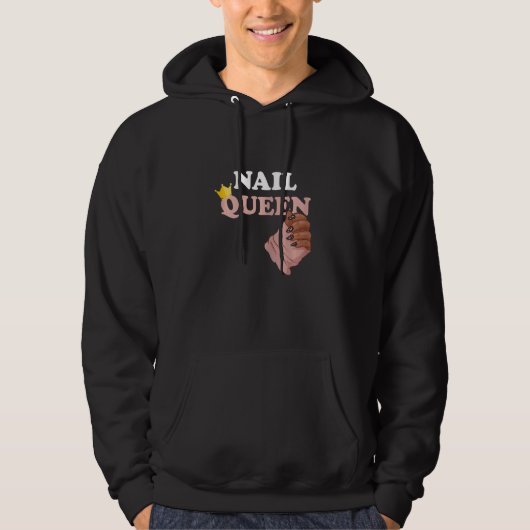 Nail Queen Manicurist Nail Technician Esthetician  Hoodie (Vorderseite)