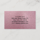 Nail Quote Salon Business Card Treuekarte (Rückseite)