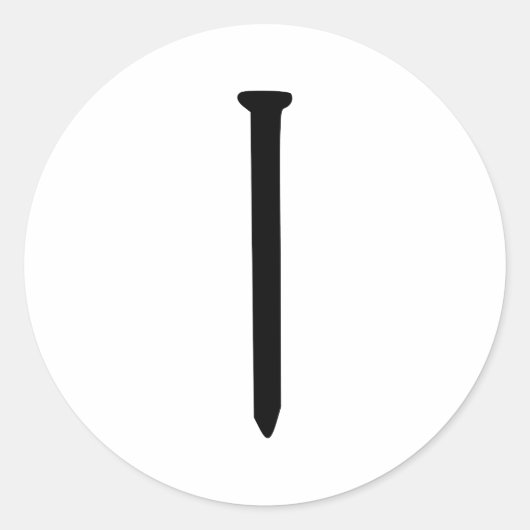 Nail Runder Aufkleber (Vorderseite)