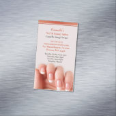 Nail Salon Artist Magnetische Visitenkarte (Beispiel)